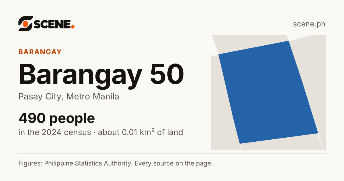 Barangay 50, Pasay City, barangay: 490 people in the 2024 census