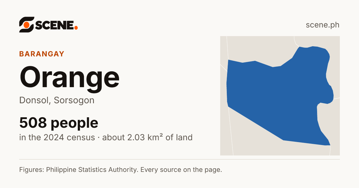 Orange, Donsol, barangay: 508 people in the 2024 census