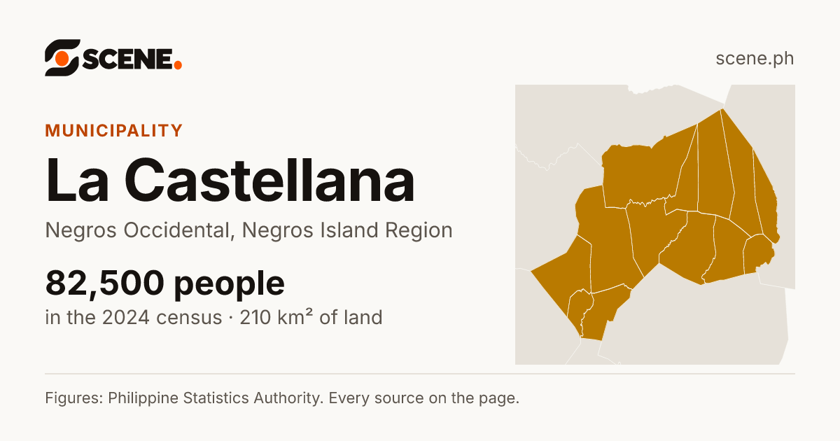 La Castellana, Negros Occidental, municipality: 82,500 people in the 2024 census