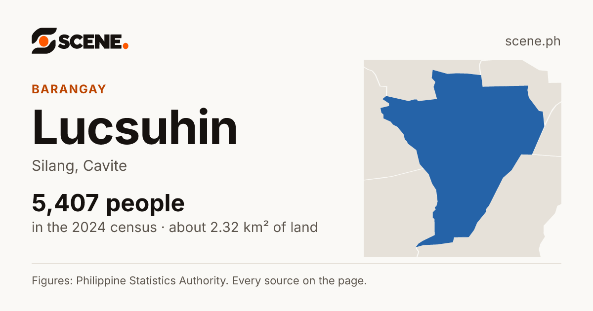 Lucsuhin, Silang, barangay: 5,407 people in the 2024 census