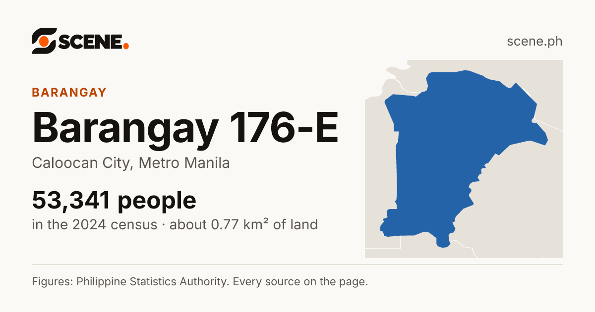 Barangay 176-E, Caloocan City, barangay: 53,341 people in the 2024 census