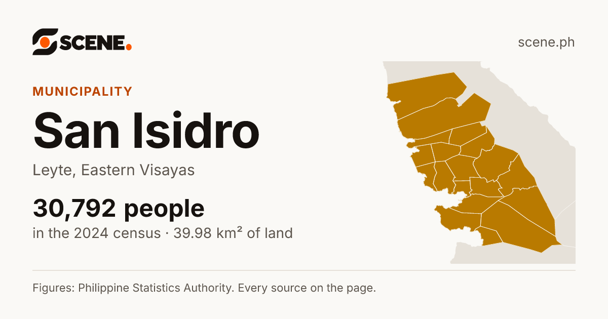 San Isidro, Leyte, municipality: 30,792 people in the 2024 census