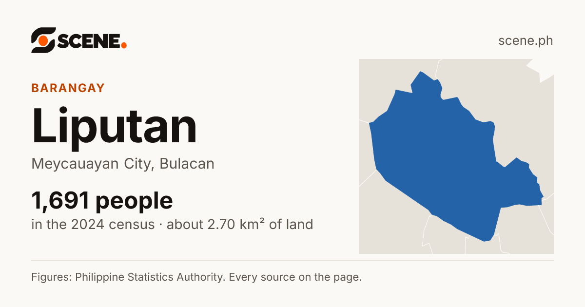 Liputan, Meycauayan City, barangay: 1,691 people in the 2024 census