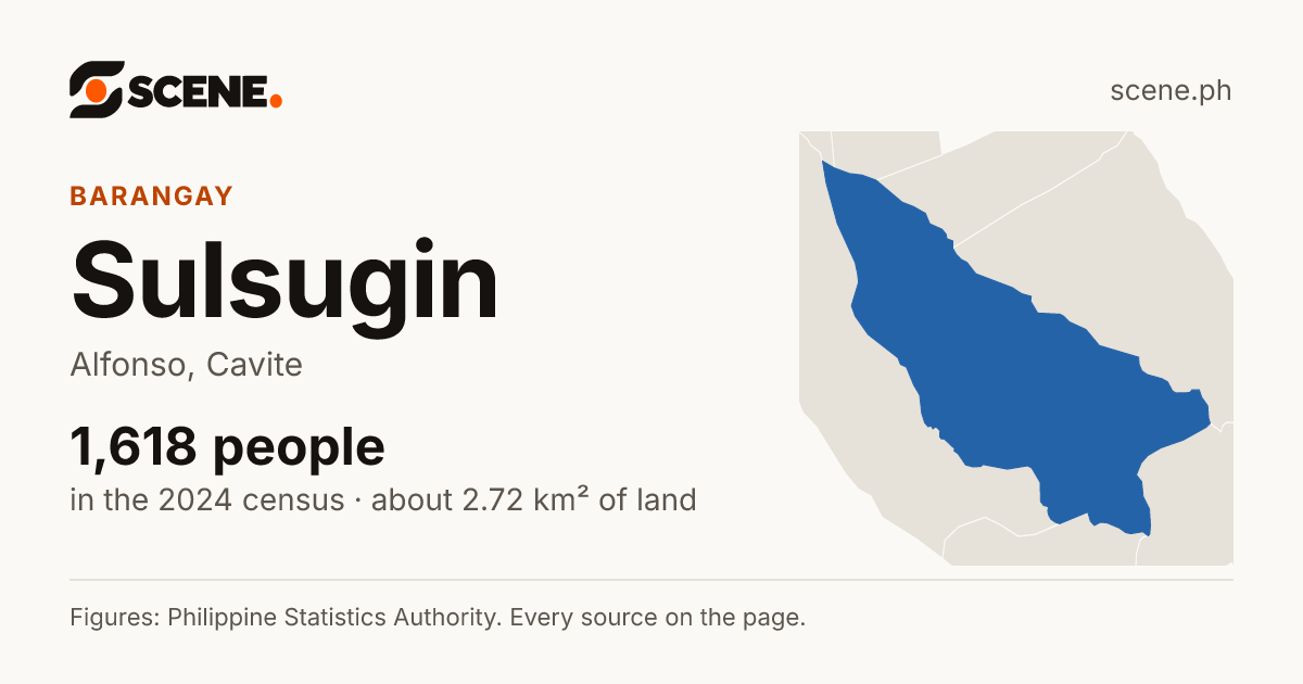 Sulsugin, Alfonso, barangay: 1,618 people in the 2024 census