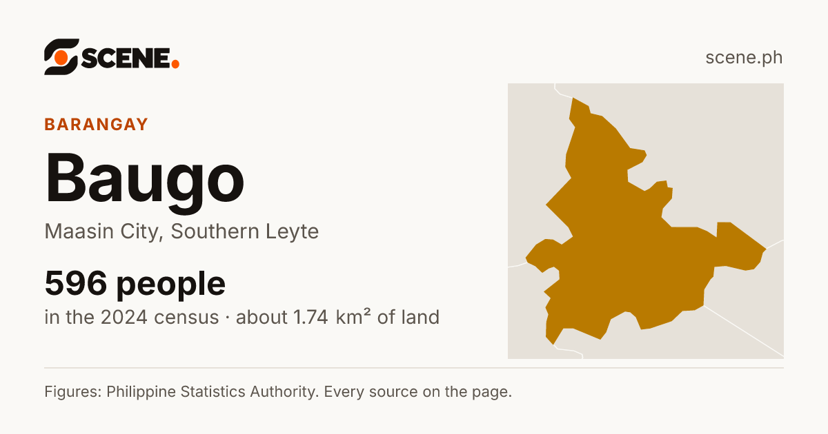 Baugo, Maasin City, barangay: 596 people in the 2024 census