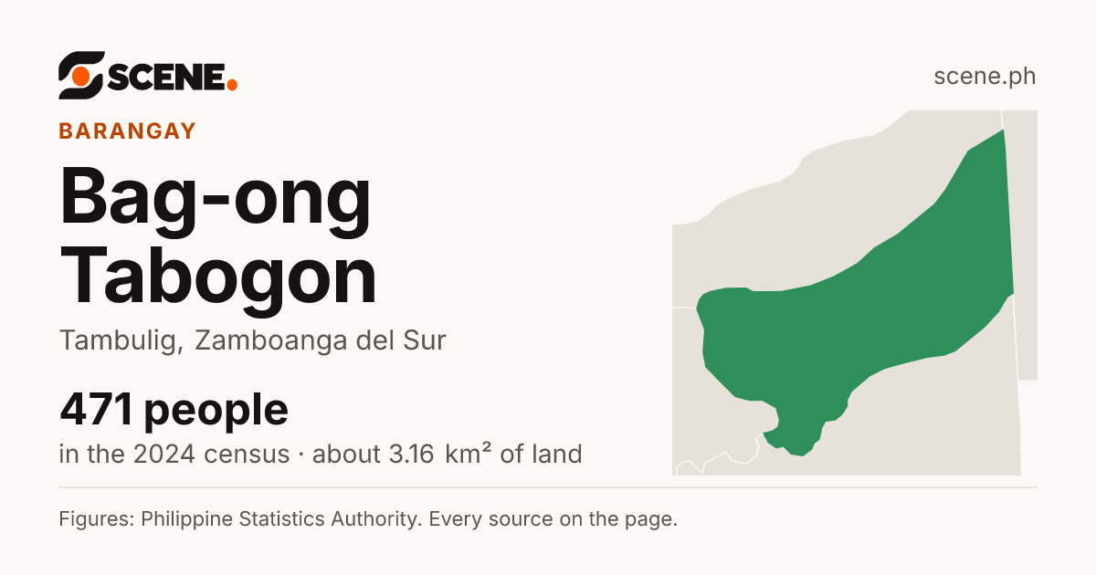 Bag-ong Tabogon, Tambulig, barangay: 471 people in the 2024 census
