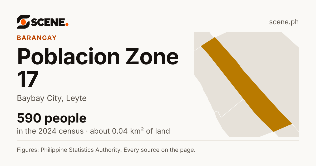 Poblacion Zone 17, Baybay City, barangay: 590 people in the 2024 census