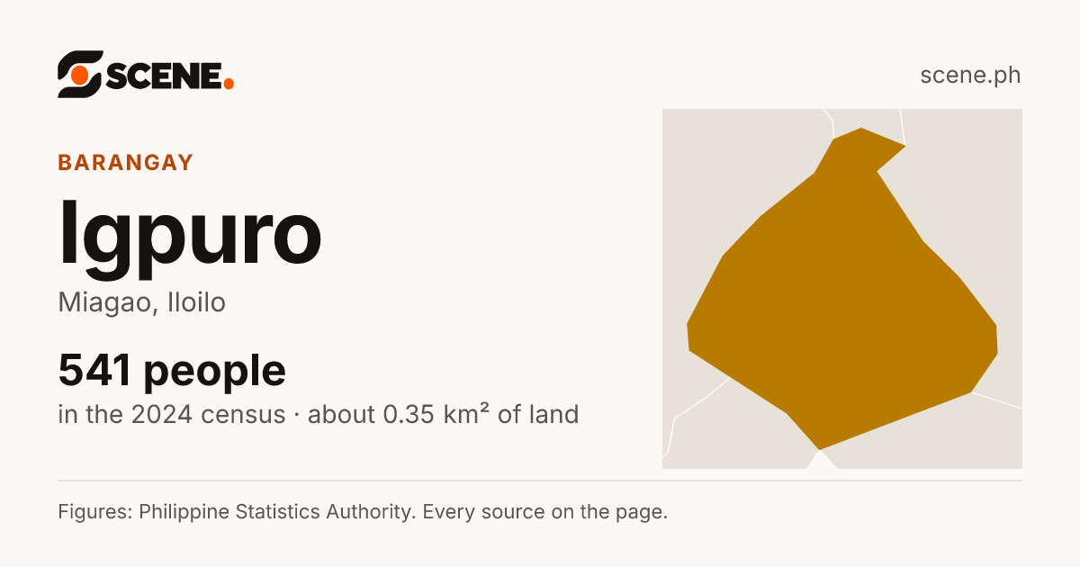 Igpuro, Miagao, barangay: 541 people in the 2024 census