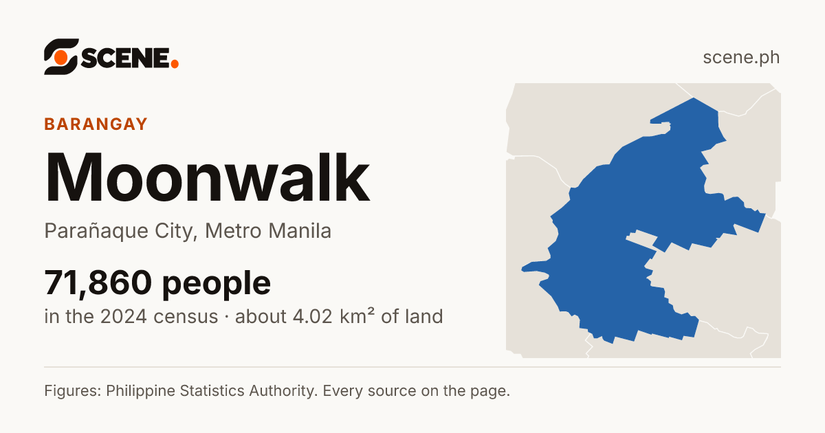 Moonwalk, Parañaque City, barangay: 71,860 people in the 2024 census