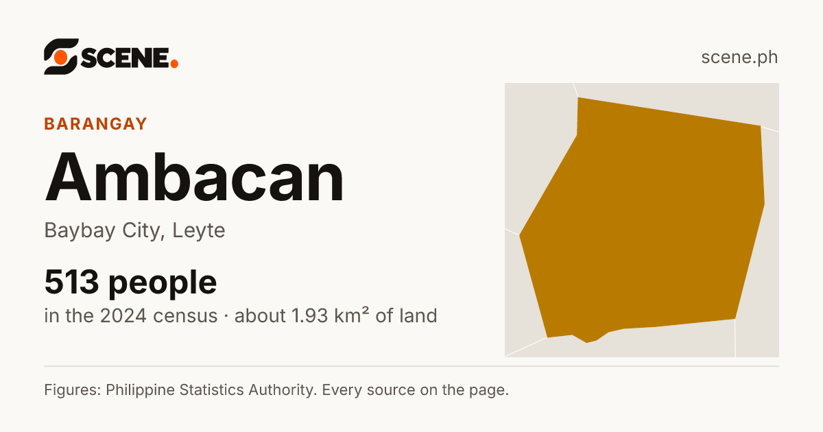 Ambacan, Baybay City, barangay: 513 people in the 2024 census