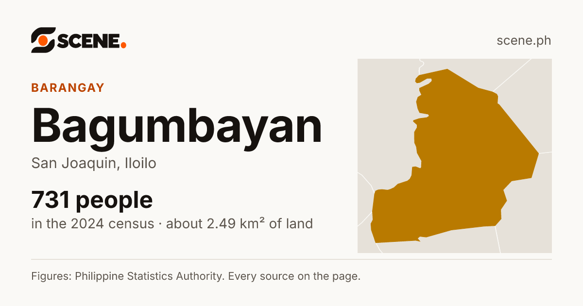 Bagumbayan, San Joaquin, barangay: 731 people in the 2024 census