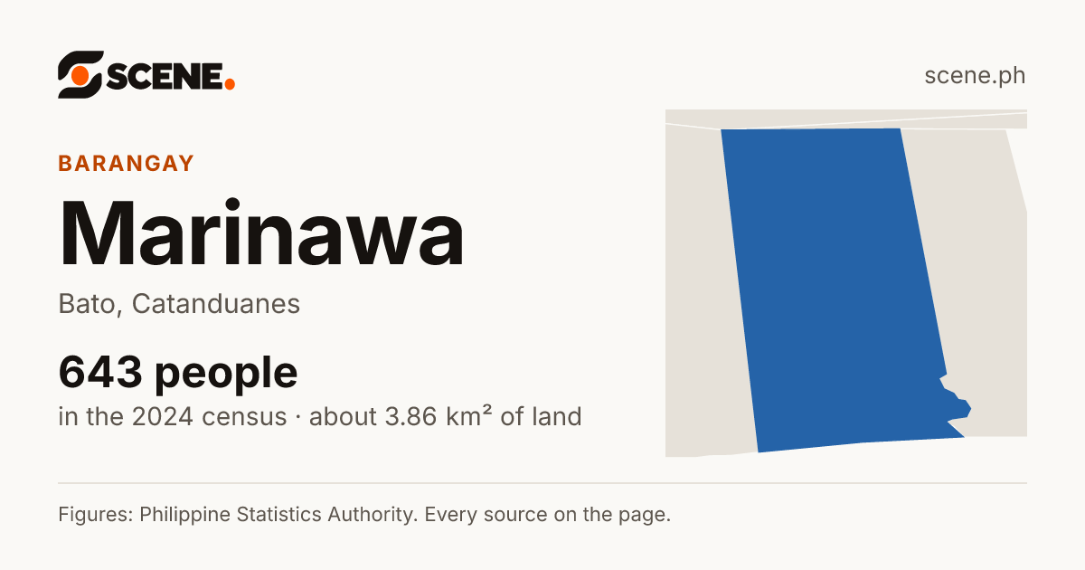 Marinawa, Bato, barangay: 643 people in the 2024 census