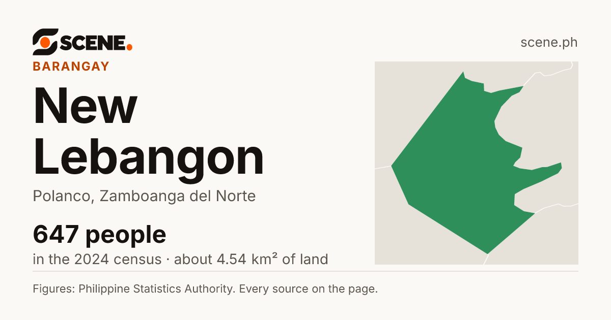 New Lebangon, Polanco, barangay: 647 people in the 2024 census