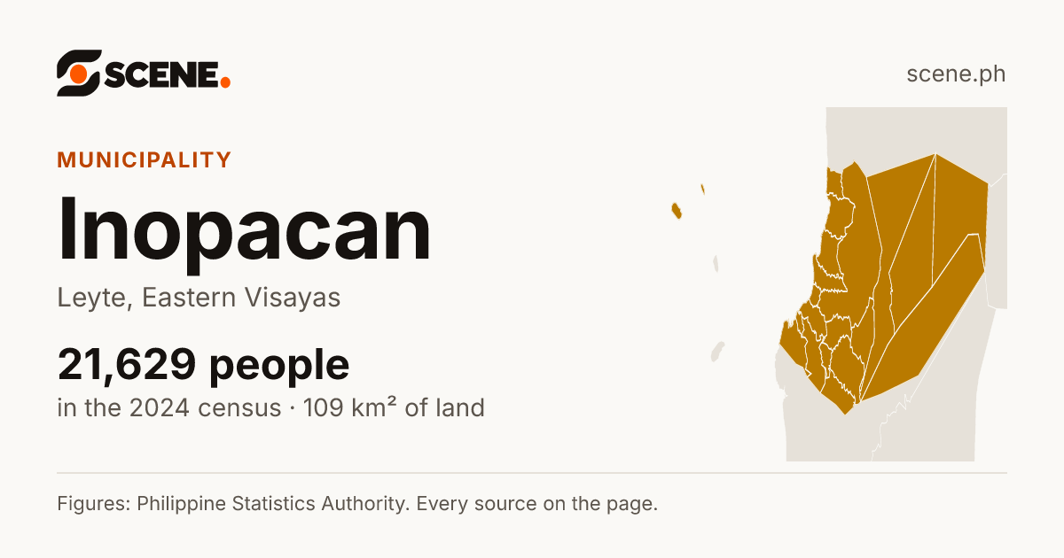 Inopacan, Leyte, municipality: 21,629 people in the 2024 census