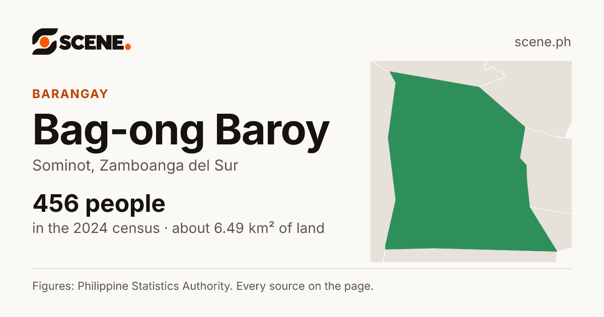 Bag-ong Baroy, Sominot, barangay: 456 people in the 2024 census