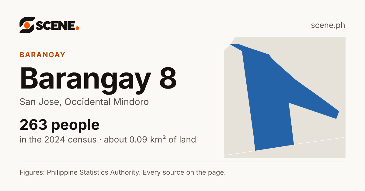 Barangay 8, San Jose, Occidental Mindoro, barangay: 263 people in the 2024 census