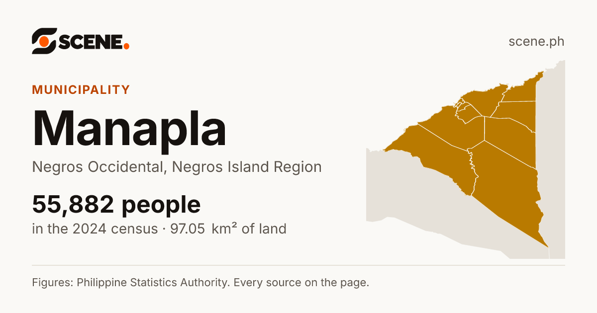 Manapla, Negros Occidental, municipality: 55,882 people in the 2024 census