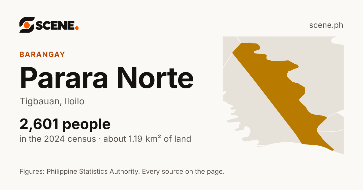 Parara Norte, Tigbauan, barangay: 2,601 people in the 2024 census