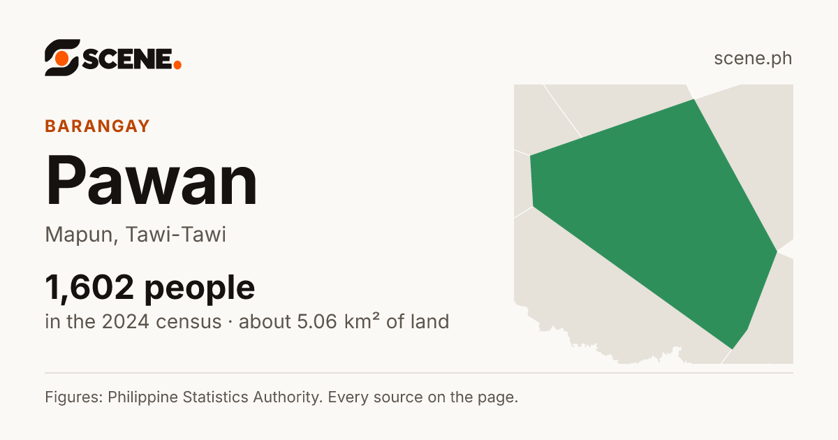 Pawan, Mapun, barangay: 1,602 people in the 2024 census