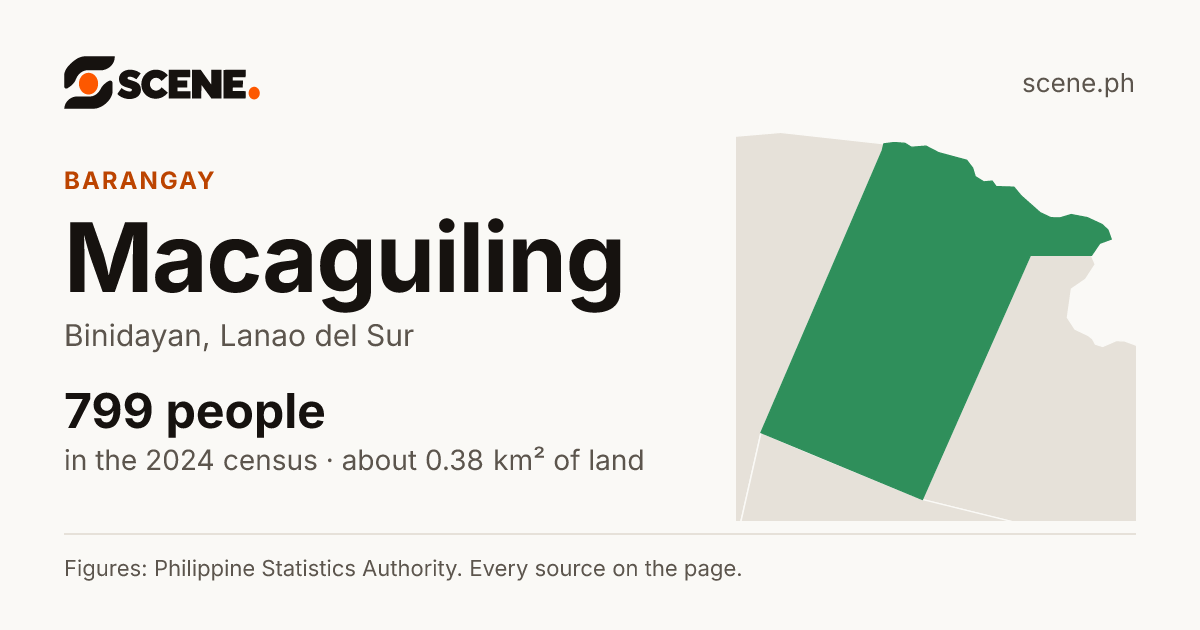 Macaguiling, Binidayan, barangay: 799 people in the 2024 census