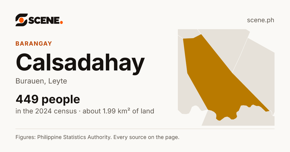 Calsadahay, Burauen, barangay: 449 people in the 2024 census