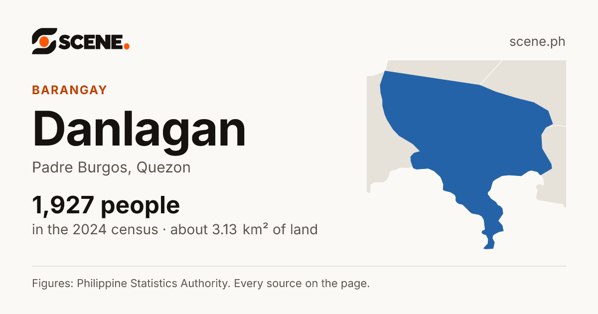 Danlagan, Padre Burgos, barangay: 1,927 people in the 2024 census